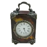 べっ甲 アンティーク 小型置き時計