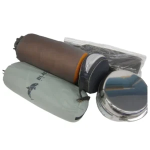 キャンプ アウトドアグッズ 計5点 ISUKA Air630シュラフ ワンティグリス チムニーテント キャンピングクッカー他