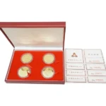 中国記念幣 三国志 100元金貨 4枚セット