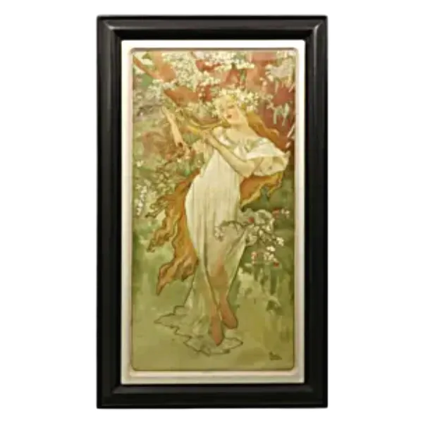 絵画 アルフォンス・ミュシャ 春連作「四季」1896年作