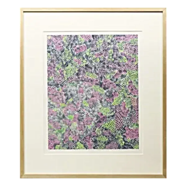 絵画 草間彌生 花さける信濃路