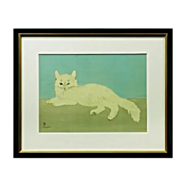 絵画 藤田嗣治 猫_FV