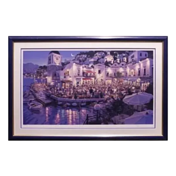 絵画 笹倉鉄平 カフェ・ベラ・ノッテ