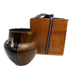 片身替水指 共箱 巾着 高取焼