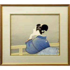 絵画 上村松園 待月