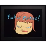絵画 奈良美智 Fuckin’Politics!