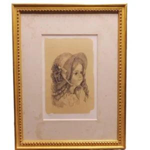 絵画  小磯良平 人形