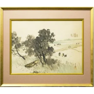 絵画 川合玉堂 五月晴れ