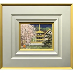 絵画 後藤純男 桜花塔映