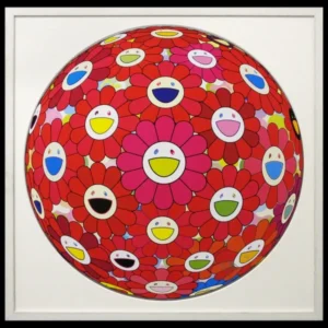 絵画 村上隆 思念体 赤