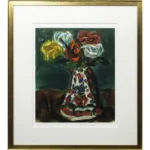 絵画 梅原龍三郎 薔薇の花束