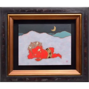 絵画 瀧下和之 桃太郎図 ひとやすみ