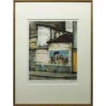 絵画 荻須高徳 古い自動車