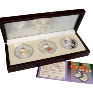 30周年記念 ハローキティ記念硬貨 KABUKI銀貨 銀貨3種セット 」の参考 
