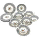 ウェッジウッド フロレンティーンターコイズ ティーカップ＆ソーサー プレートトリオ 6組セット