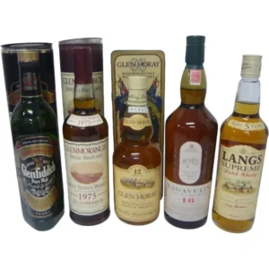 グレンフィディック グレンモーレンジ他 スコッチ 5本セット