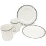 ティファニー プラチナブルーバンド マグカップ＆プレートペアセット