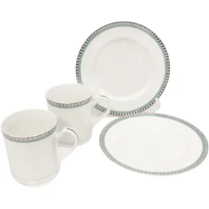 ティファニー プラチナブルーバンド マグカップ＆プレートペアセット