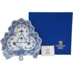 ロイヤルコペンハーゲン ブルーフルーテッド 三角ディッシュ クローバープレート