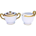 大倉陶園 クリーマー&シュガーポットセット