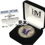 大谷翔平 オールスター初出場記念 ゴールドカラーコイン 2021 初二刀流出場