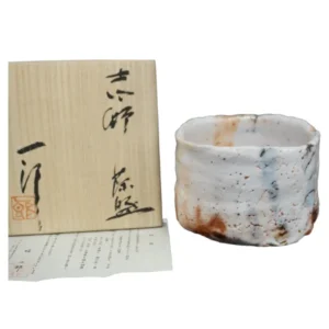 志野茶碗 堀一郎 共箱有り 茶道具