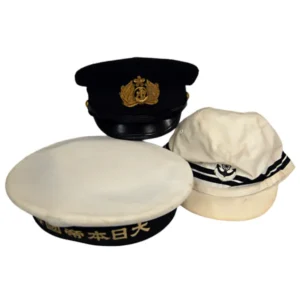 日本軍制帽 海軍士官 水兵帽他3種 計3点