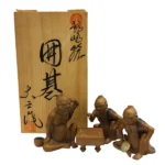 福岡大五窯 囲碁 鍋島焼 陶器製置物 オブジェ