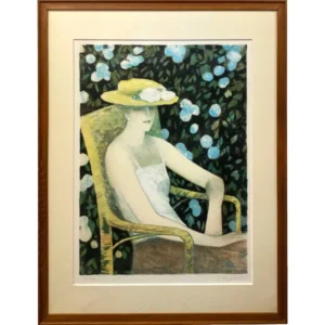 絵画 J.P.カシニョール 庭の中のダイアナ