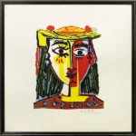 絵画 パブロ・ピカソ 帽子を被った女の胸像