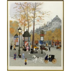 絵画 ミッシェル・ドラクロワ 少年時代のパリ 夏