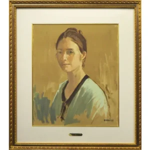 絵画 小磯良平 婦人