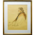 絵画 小磯良平 婦人像