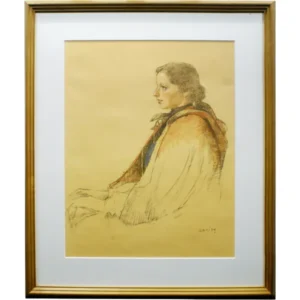 絵画 小磯良平 婦人像