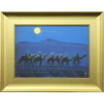 絵画 平山郁夫 月明の砂漠