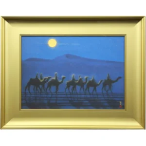 絵画 平山郁夫 月明の砂漠