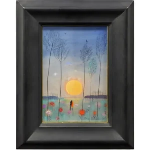 絵画 斎藤真一 花野の愛