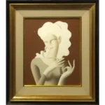 絵画 東郷青児 婦人像