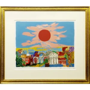 絵画 絹谷幸二 旭日ベネツィア