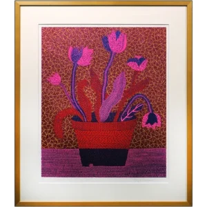 絵画 草間彌生 FLOWERS A