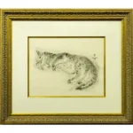 絵画 藤田嗣治 オリバ 猫の本 より