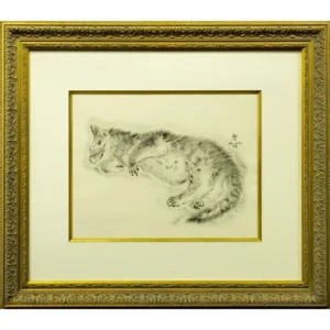 絵画 藤田嗣治 オリバ 猫の本 より