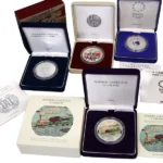 鉄道開業150周年記念千円銀貨幣 近代通貨制度150周年記念 千円銀貨幣プルーフ貨幣セット 他計4点