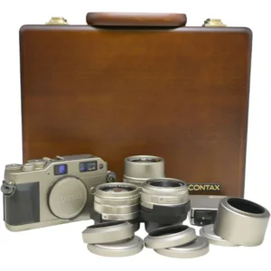 CONTAX G1 20周年記念キット/ボディ＋レンズ3点他 木製ケース・外箱付 #bone01