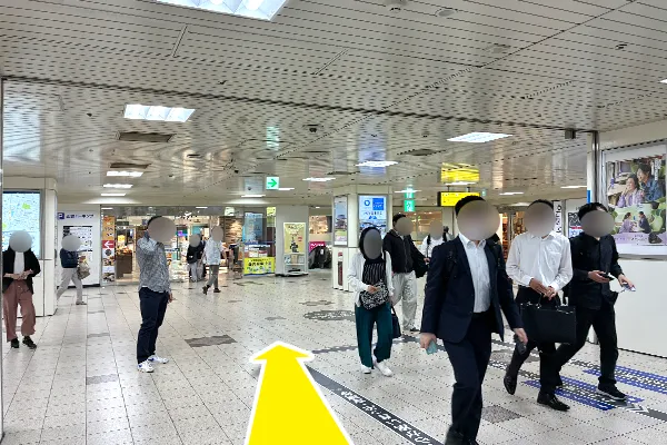 近鉄四日市駅北口改札を出ます。