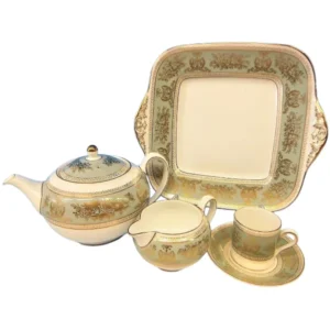 ウェッジウッド コロンビア セージグリーン B&Bプレート ティーポット カップ＆ソーサー 他 まとめ