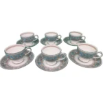 ウェッジウッド フロレンティーンターコイズ カップ＆ソーサー 6客セット