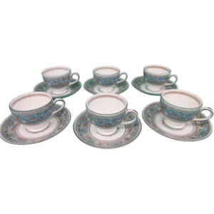 ウェッジウッド フロレンティーンターコイズ カップ＆ソーサー 6客セット