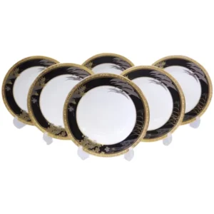 ノリタケ スーププレート6枚セット 四季彩舞曲 100周年記念 桜 鶴 箱付