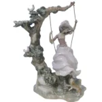 リヤドロ ブランコに乗る婦人 1297 女性 西洋ブランド陶器 インテリア フィギュリン 夢にゆられて